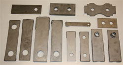 hammers, rods and spacers for particle size reduction